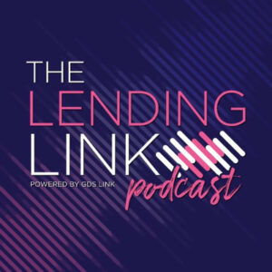 Logo for The Lending Link Podcast, geometric design.