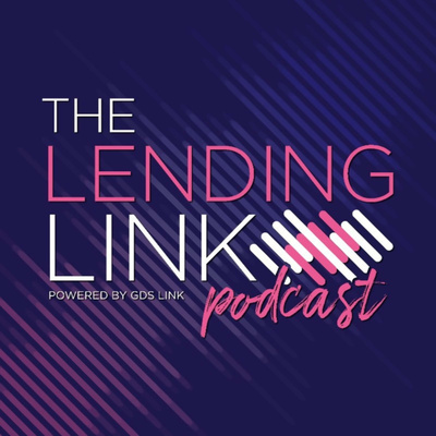 Logo for The Lending Link Podcast, geometric design.